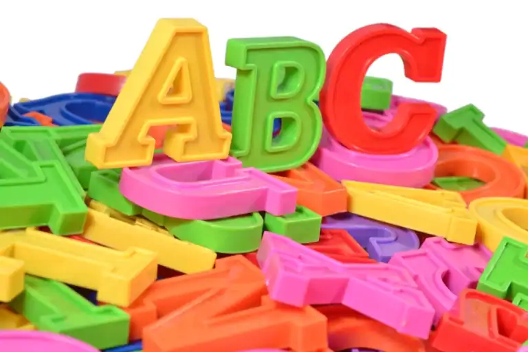 Pile of plastic ABC letters